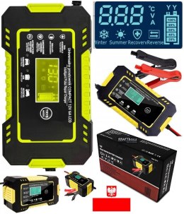 Prostownik akumulatorowy Kraft&Dele 12V 6A automatyczny LCD