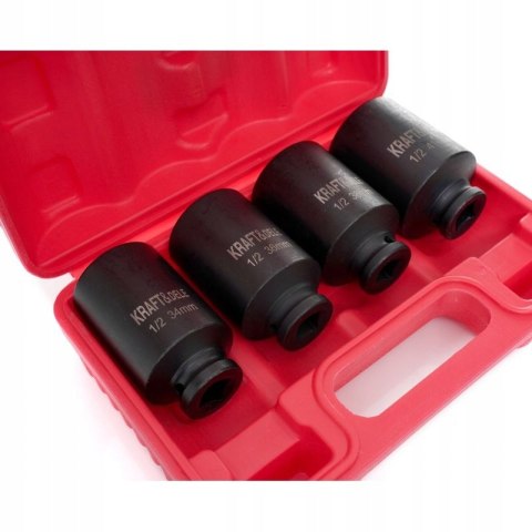 KRAFT&DELE ZESTAW NASADEK UDAROWYCH 1/2" 6- kątne 34-41mm 4SZT KD11754