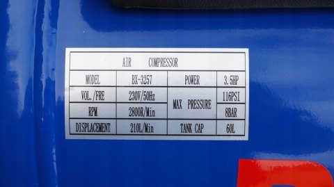 Kompresor olejowy Boxer bx-3257 60 l 8 bar