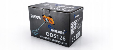 MIESZADŁO ELEKTRYCZNE DO ZAPRAW KLEJU BETONU TYNKU 2600W 2x mieszalnik
