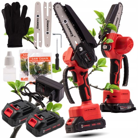 Piła łańcuchowa akumulatorowa ETiME 550 W 15 cm 24 V smarowanie