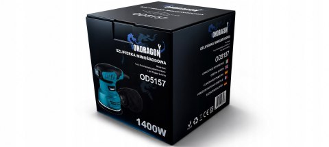 SZLIFIERKA OSCYLACYJNA MIMOŚRODOWA do DREWNA METALU z REGULACJĄ 125mm 1400W