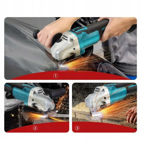 Szlifierka kątowa akumulatorowe Bedee 800 W 21 V