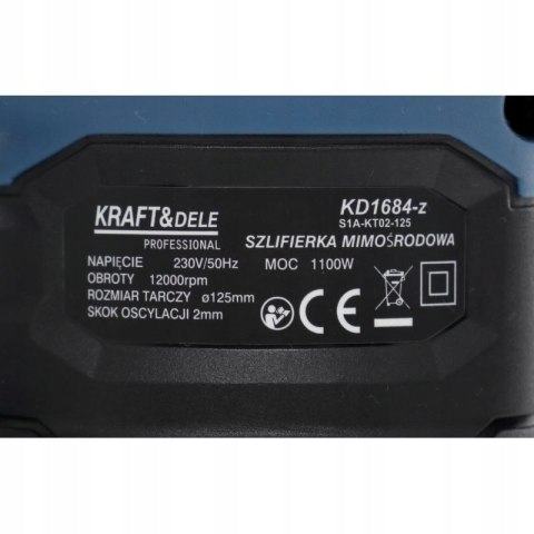 Szlifierka mimośrodowa sieciowe Kraft&Dele 1100 W 230 V