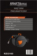 Wąż pneumatyczny zwijany 30m+2m 1/4" PVC solidna
