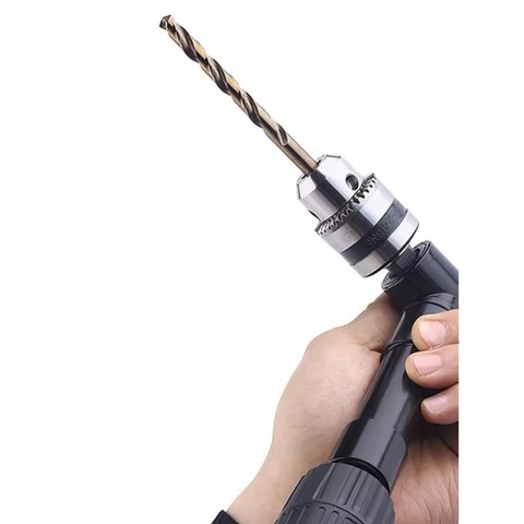 ADAPTER PRZYSTAWKA KĄTOWA UCHWYT NASADKA DO WIERTARKI POD KĄTEM + KLUCZYK