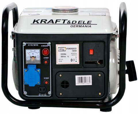 Agregat prądotwórczy jednofazowy 1200W 12/230V benzyna Kraft&Dele (KD109B)