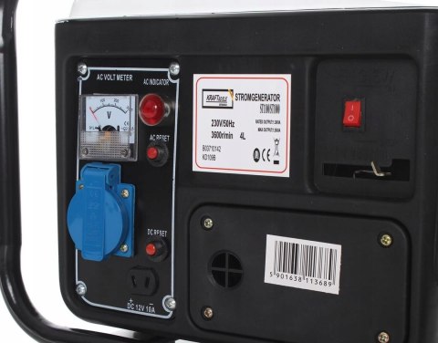 Agregat prądotwórczy jednofazowy 1200W 12/230V benzyna Kraft&Dele (KD109B)