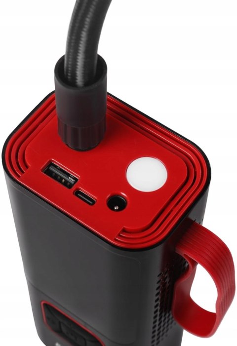 Kompresor akumulatorowy Kraft&Dele 10 bar 7800 mAh z latarką LED