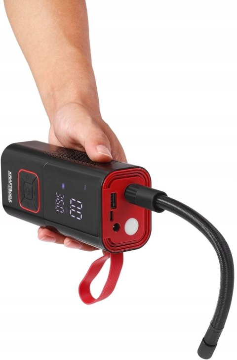 Kompresor akumulatorowy Kraft&Dele 10 bar 7800 mAh z latarką LED