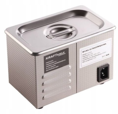 Myjka Ultradźwiękowa 0,8 L 48KHZ 40W 230V KraftDele