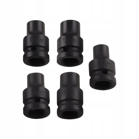 Nasadka udarowa Kraft&Dele 1/2" 6-kątna zestaw 35 szt. 8-32 mm