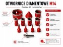 Otwornice Diamentowe do Gresu Betonu Płytek Kamienia M14 Koronki 6-68 mm