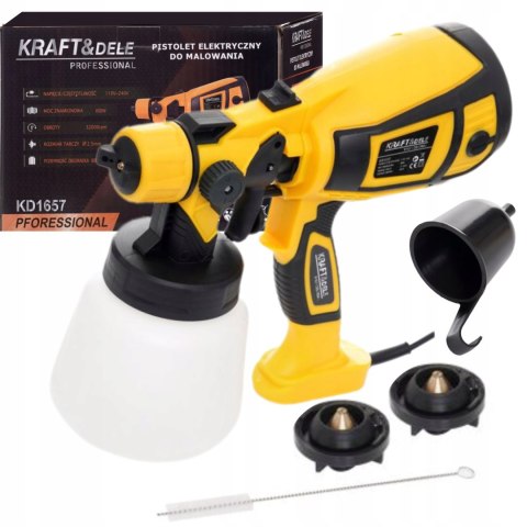 PISTOLET DO MALOWANIA ELEKTRYCZNY AGREGAT MALARSKI HVLP DYSZE 650W 800ml