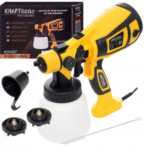 PISTOLET DO MALOWANIA ELEKTRYCZNY AGREGAT MALARSKI HVLP DYSZE 650W 800ml