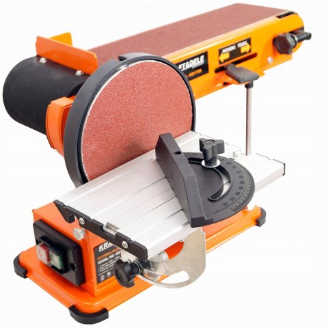 Szlifierka stołowa taśmowa talerzowa sieciowa 230V 600W Kraft&Dele 1450 RPM