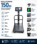 150KG WAGA MAGAZYNOWA PRZEMYSŁOWA TOWAROWA SKLEPOWA PLATFORMOWA MOCNA LCD