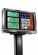 WAGA ELEKTRONICZNA MAGAZYNOWA SKLEPOWA PLATFORMOWA AKUMULATOR LCD 300KG