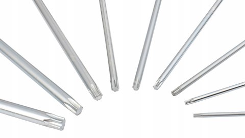 KLUCZE WKRĘTAKI MŁOTKI TORX TYP T ZESTAW T10-T50 9 el KLUCZE WKRĘTAKI MŁOTKI TORX TYP T ZESTAW T10-T50 9 el