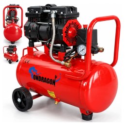 KOMPRESOR BEZOLEJOWY SPRĘŻARKA POWIETRZA 24L 8 BAR TŁOKOWA POMPA SEPARATOR