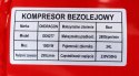 KOMPRESOR BEZOLEJOWY SPRĘŻARKA POWIETRZA 24L 8 BAR TŁOKOWA POMPA SEPARATOR