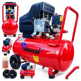 KOMPRESOR OLEJOWY SPRĘŻARKA POWIETRZA 50L 8 BAR TŁOKOWA POMPA 2,8kW 3,8KM