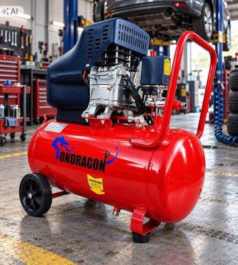 KOMPRESOR OLEJOWY SPRĘŻARKA POWIETRZA 24L 8 BAR TŁOKOWA POMPA 2,8kW 3,8KM