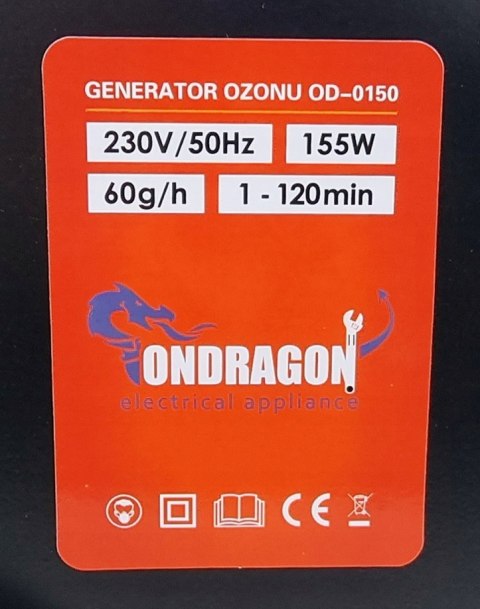 GENERATOR OZONU MOCNY 60 000 MG/H ozonator +TIMER GENERATOR OZONU MOCNY 60 000 MG/H ozonator +TIMER