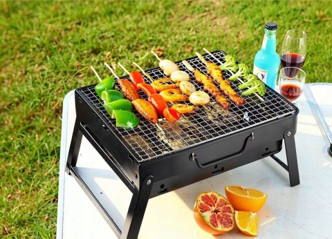 GRILL SKŁADANY TURYSTYCZNY WALIZKA PRZENOŚNY OGRODOWY WĘGLOWY Z UCHWYTEM GRILL SKŁADANY TURYSTYCZNY WALIZKA PRZENOŚNY OGRODOWY WĘGLOWY Z UCHWYTEM