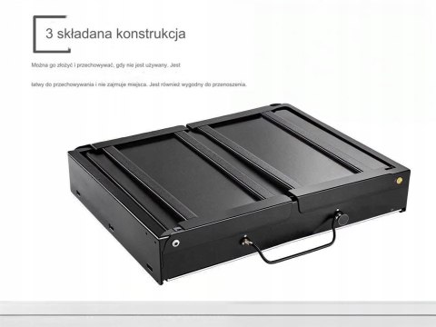 GRILL SKŁADANY TURYSTYCZNY WALIZKA PRZENOŚNY OGRODOWY WĘGLOWY Z UCHWYTEM GRILL SKŁADANY TURYSTYCZNY WALIZKA PRZENOŚNY OGRODOWY WĘGLOWY Z UCHWYTEM
