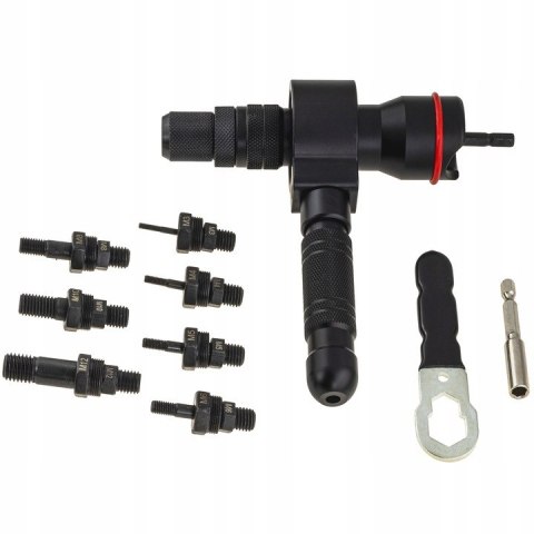 NITOWNICA DO NITONAKRĘTEK I NITÓW ADAPTER 3w1 NA WKRĘTARKĘ WIERTARKĘ 13 EL NITOWNICA DO NITONAKRĘTEK I NITÓW ADAPTER 3w1 NA WKRĘTARKĘ WIERTARKĘ 13 EL